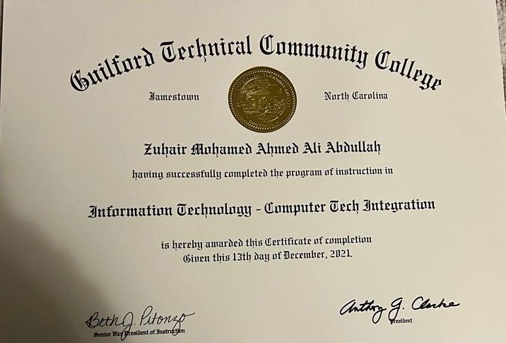 Zuhair Abdullah on LinkedIn: The first certification on information Zuhair Abdullah on LinkedIn: The first certification on information