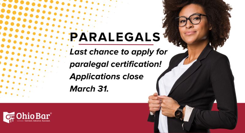 Paul McKibben on LinkedIn: Paralegal Certification in Ohio OSBA Paul McKibben on LinkedIn: Paralegal Certification in Ohio OSBA