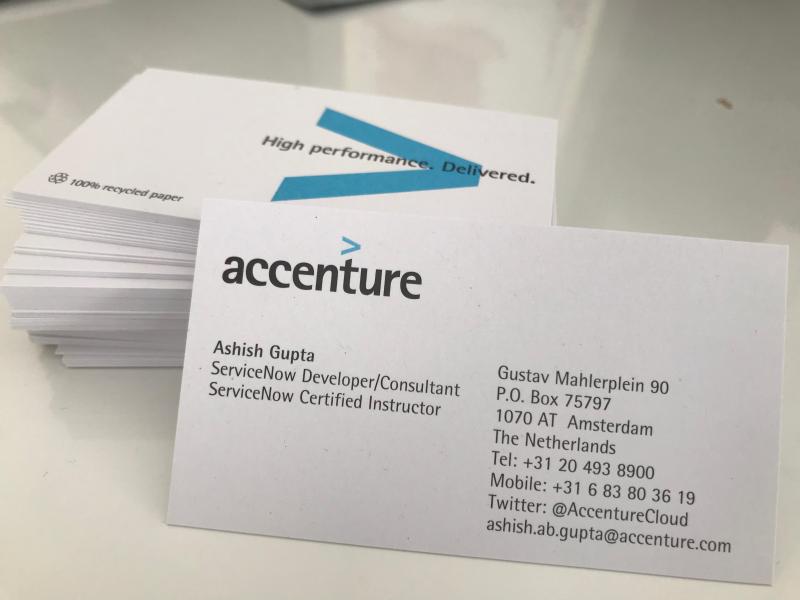 Accenture business cards palm springs kaiser permanente