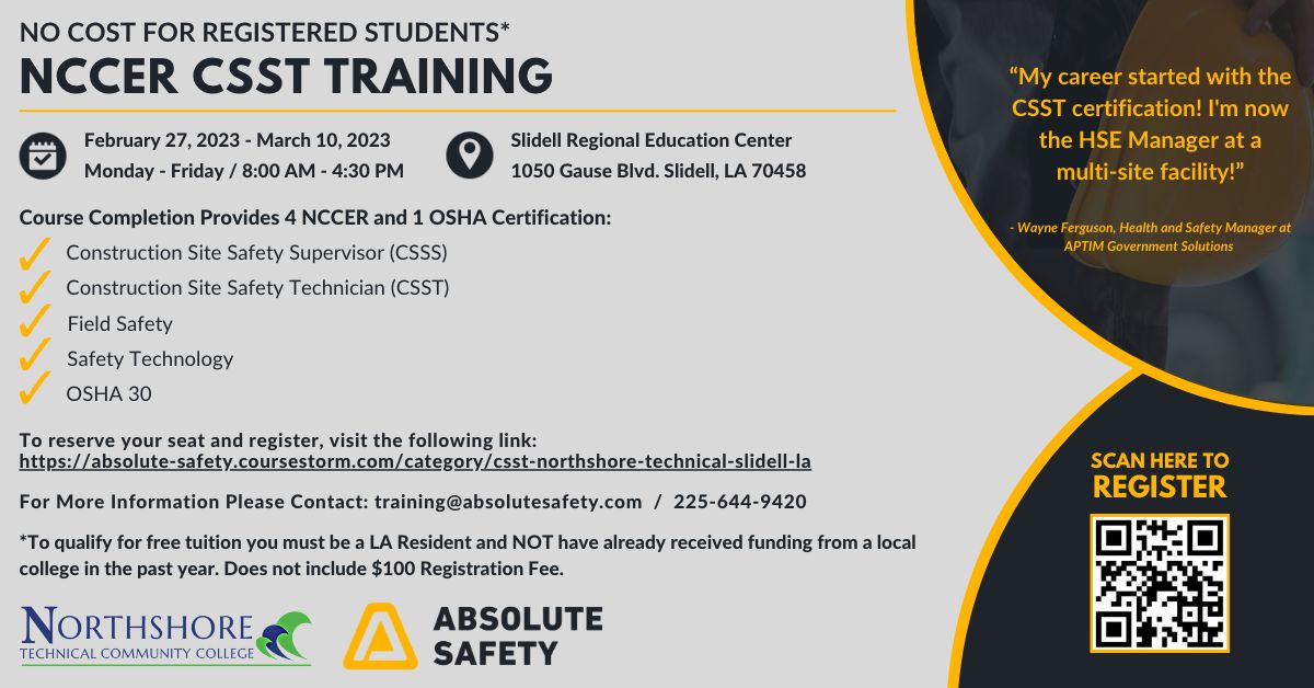 Absolute Safety on LinkedIn: #nccer #csst #csss #constructiontraining # Absolute Safety on LinkedIn: #nccer #csst #csss #constructiontraining #