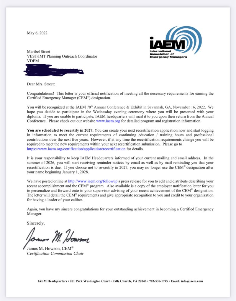 Maribel Street CEM on LinkedIn: #thankyou #cem #emergencymanagement # Maribel Street CEM on LinkedIn: #thankyou #cem #emergencymanagement #