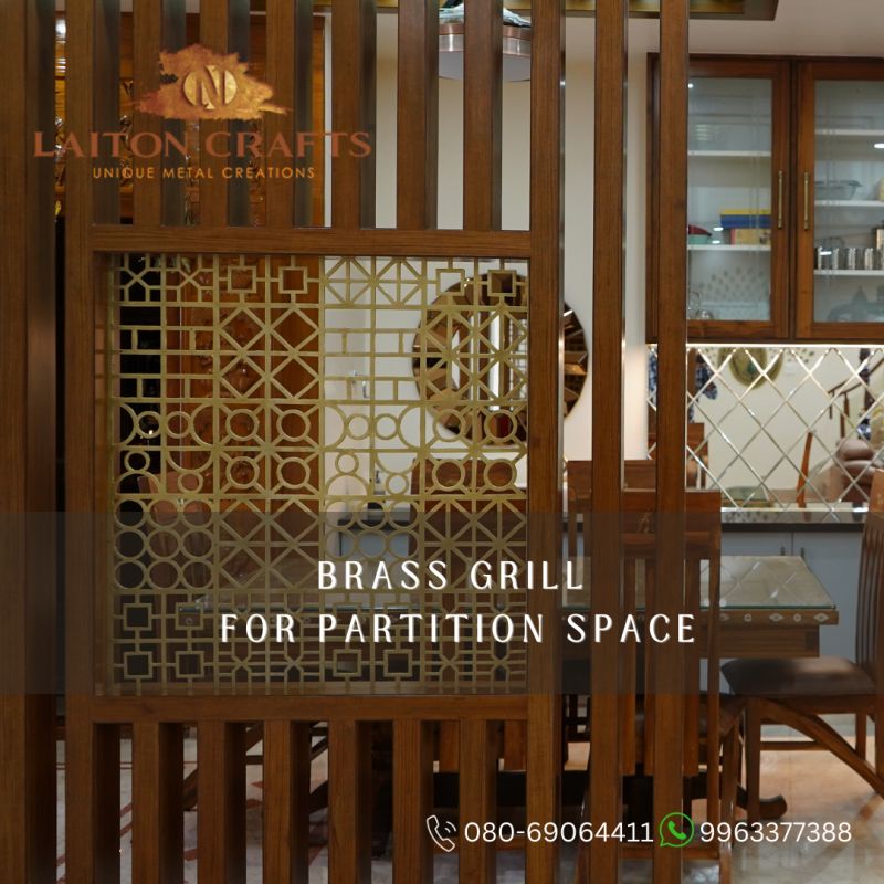 Laitoncrafts on LinkedIn: #laitoncrafts #brass #brassmetaldecor #grill  #partitiongrill…
