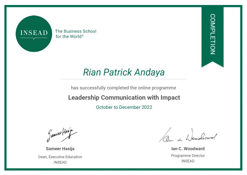 Rian Patrick Andaya CMCA® on LinkedIn: I m glad to share that I ve Rian Patrick Andaya CMCA® on LinkedIn: I m glad to share that I ve