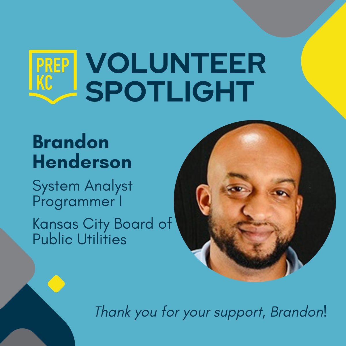 PREP KC on LinkedIn: Volunteer Spotlight: Brandon Henderson with Kansas PREP KC on LinkedIn: Volunteer Spotlight: Brandon Henderson with Kansas