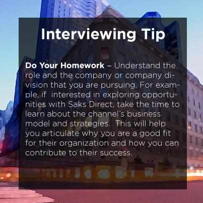 Saks Fifth Avenue on LinkedIn: Saks Interview Tip! Understand the role ...