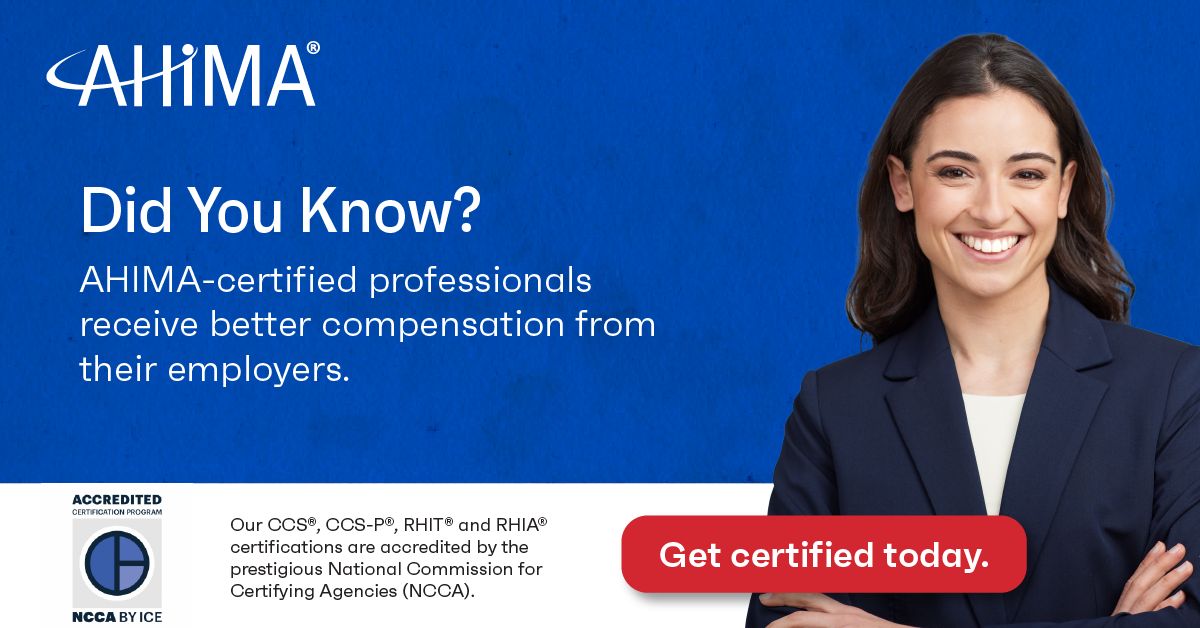 AHIMA on LinkedIn: #ahima #certifications #healthinformation #healthcare…