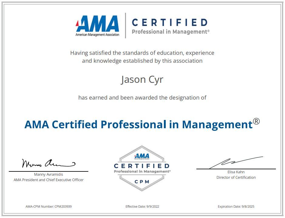 Jason C on LinkedIn: Pretty proud of accomplishing my AMA CPM Jason C on LinkedIn: Pretty proud of accomplishing my AMA CPM