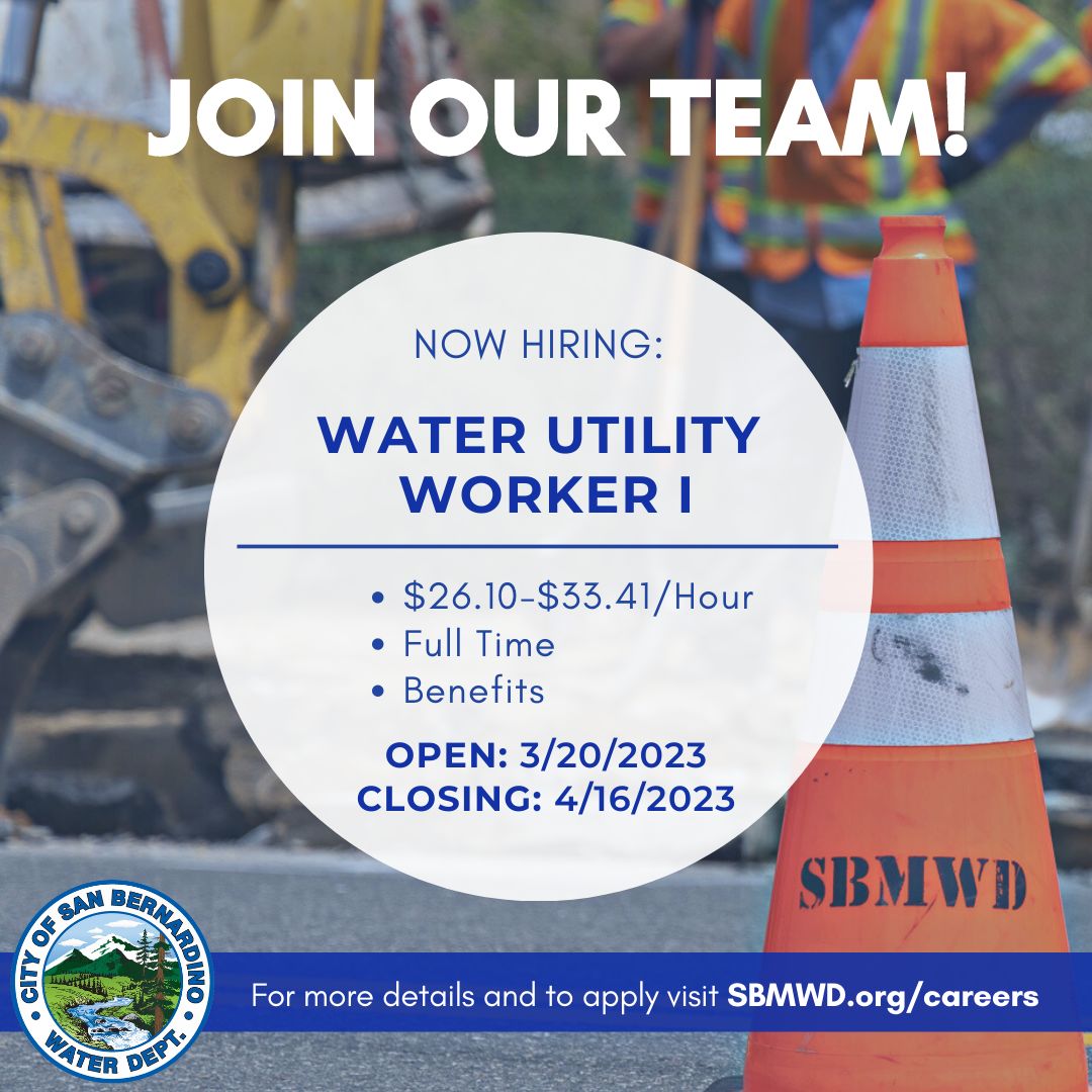 City of San Bernardino Municipal Water Department on LinkedIn: # City of San Bernardino Municipal Water Department on LinkedIn: #