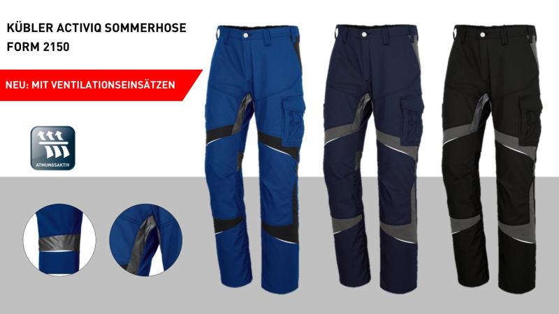 combine new KÜBLER on summer ACTIVIQ… from Workwear KÜBLER LinkedIn: trousers materials our Our proven
