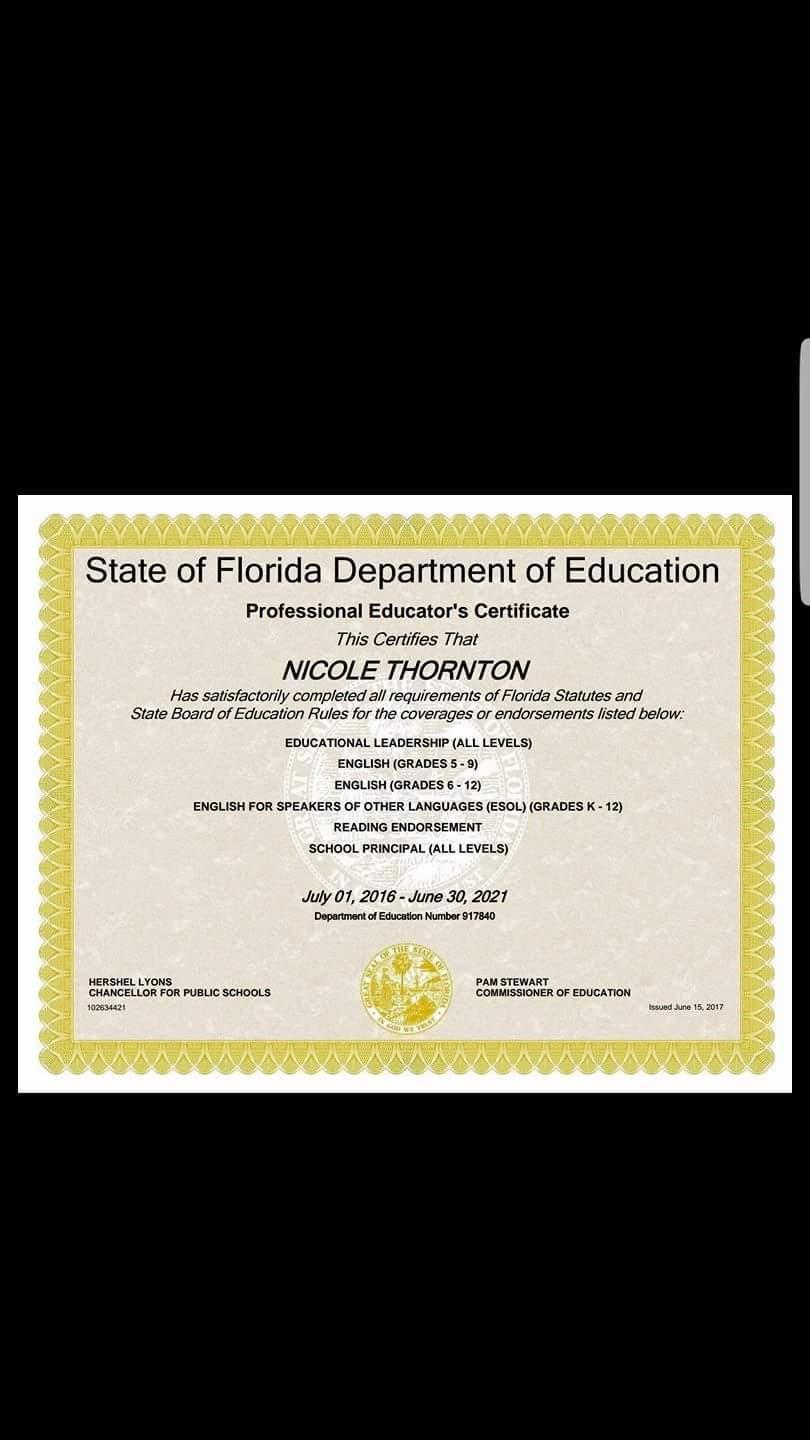 Nicole Thornton on LinkedIn: I have completed my Principal Nicole Thornton on LinkedIn: I have completed my Principal
