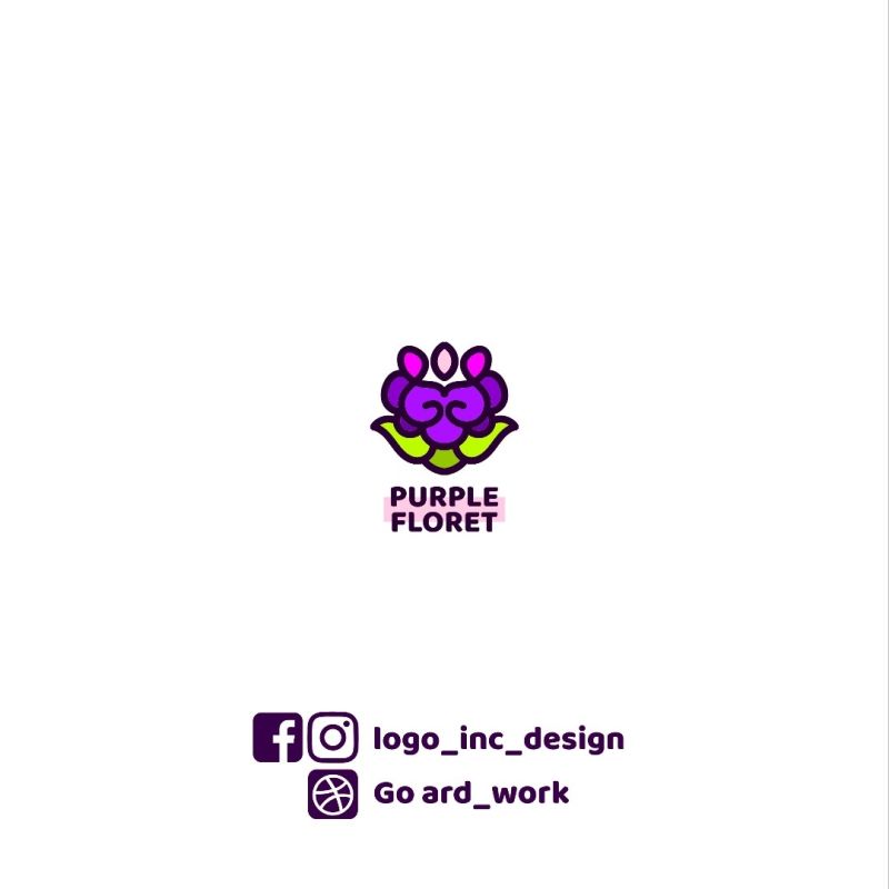 Ardika Albi Fauzi on LinkedIn: [FOR SALE] Purple floret logo Concept  Design. Available for your brand…