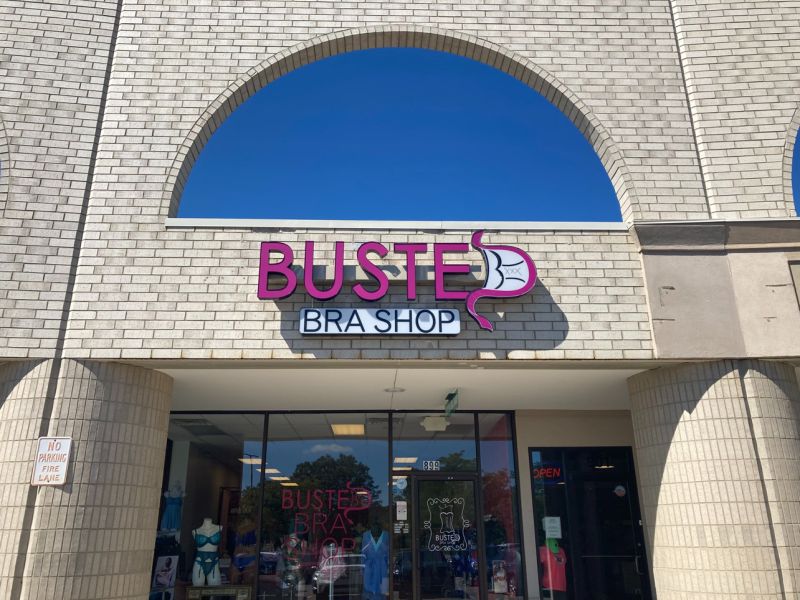 Lee Padgett on LinkedIn: We put up our first sign! This is the Ann Arbor  Busted Bra Shop. So…