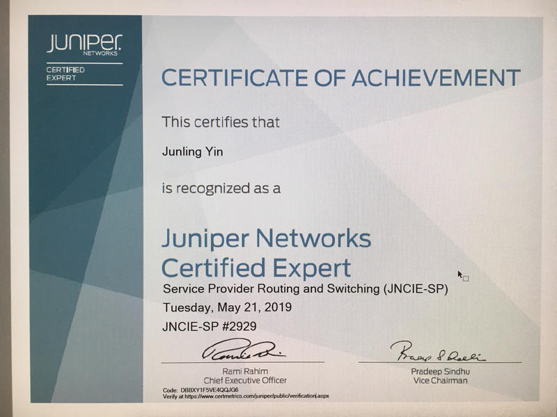 juniper networks employment verification