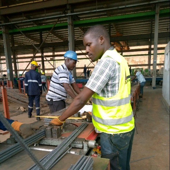 Nzayisenga Gilbert Bending machine operator Afriprecast Company Nzayisenga Gilbert Bending machine operator Afriprecast Company