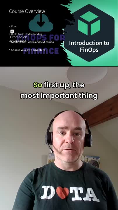 Video Donal Bourke on LinkedIn: #finops #introductiontofinops # Video Donal Bourke on LinkedIn: #finops #introductiontofinops #