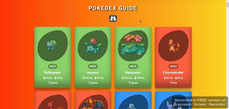İsa Kurşun on LinkedIn: This project is a guide project that provides  information about Pokémons…