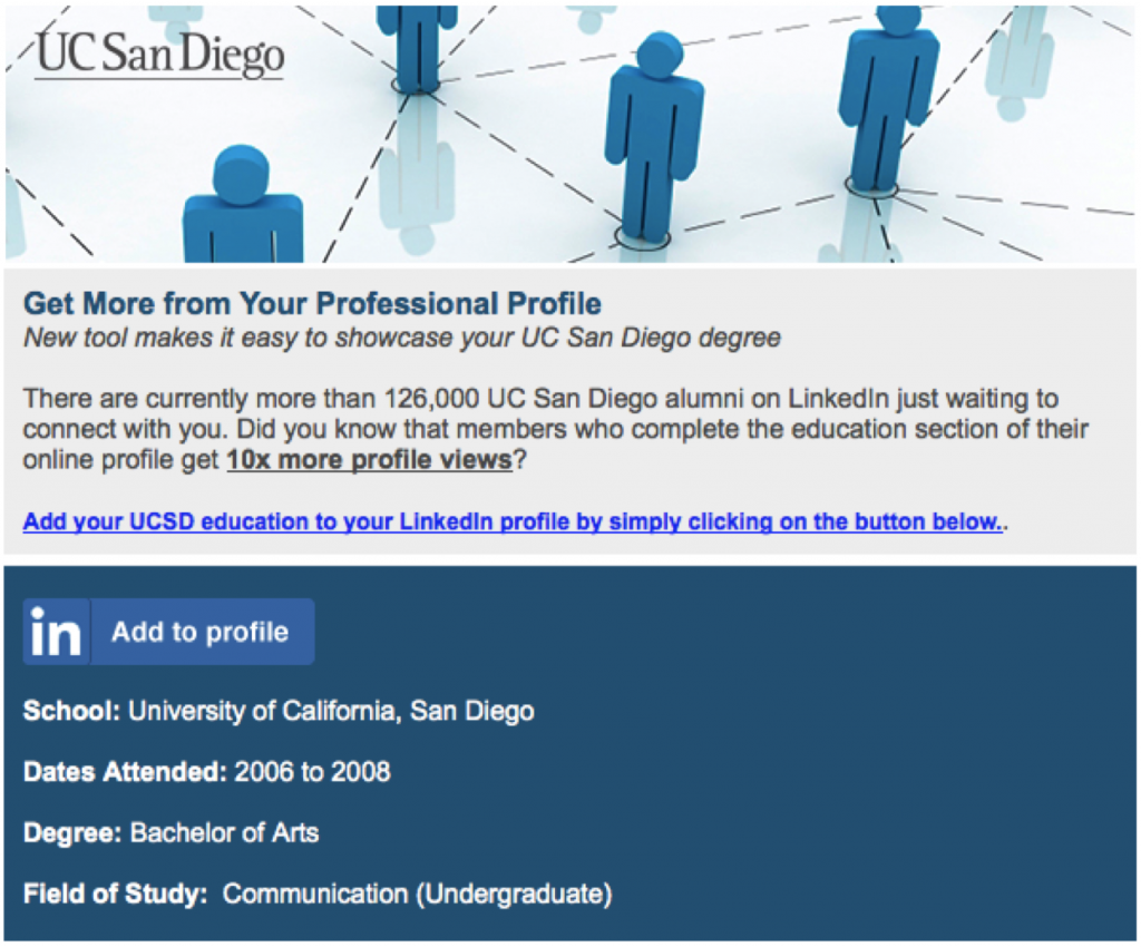 ucsd add to profile