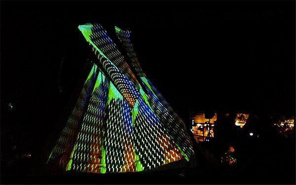 teepee projection mapping