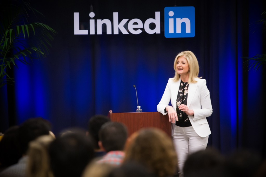 Arianna Huffington at LinkedIn Speaker Series