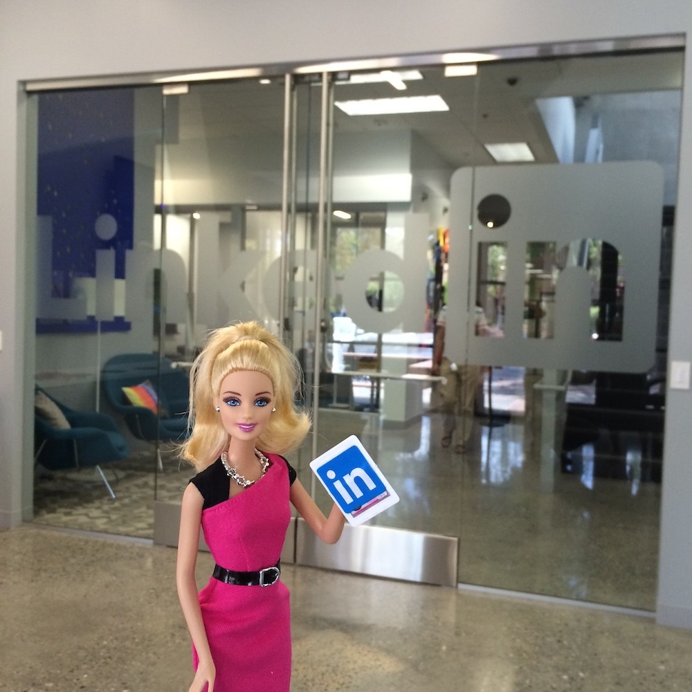 Entrepreneur Barbie at LinkedIn