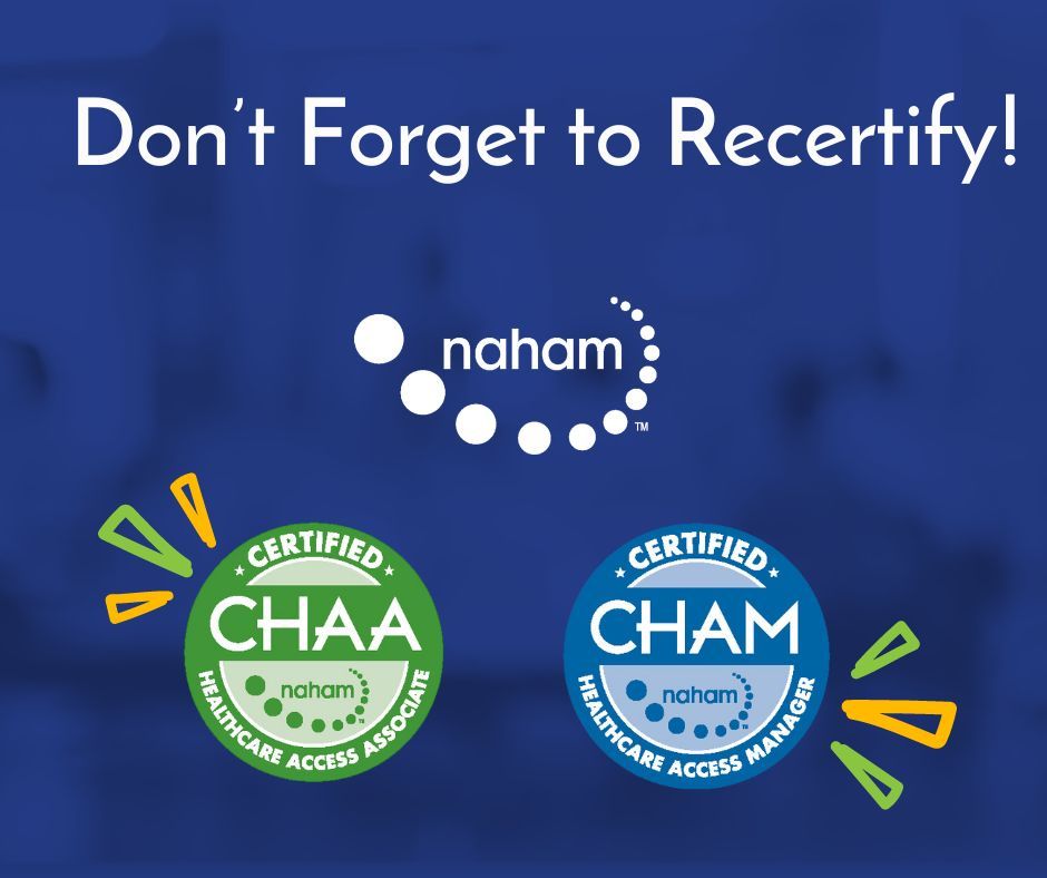 National Association of Healthcare Access Management (NAHAM) on National Association of Healthcare Access Management (NAHAM) on