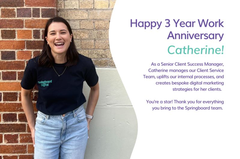 Springboard Digital on LinkedIn: Wishing the happiest of work anniversaries  to our resident Swifty and wine…
