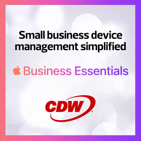 Destin Sweeten on LinkedIn: Empowering Small Businesses: CDW Presents Apple Business  Essentials