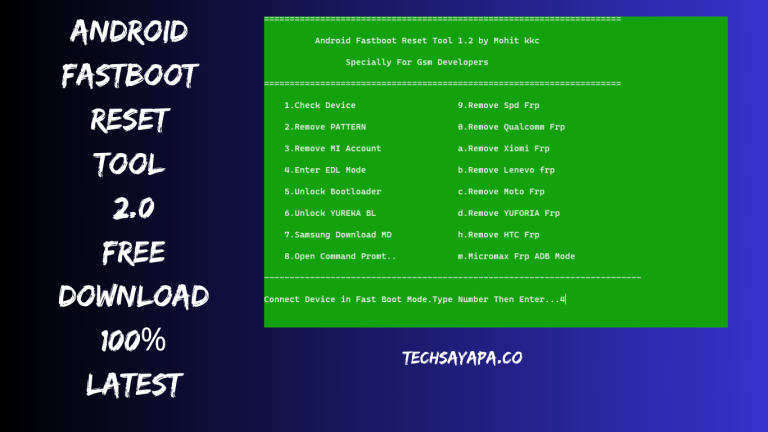 Android Fastboot Reset Tool 2.0 Free Download 100% TESTED