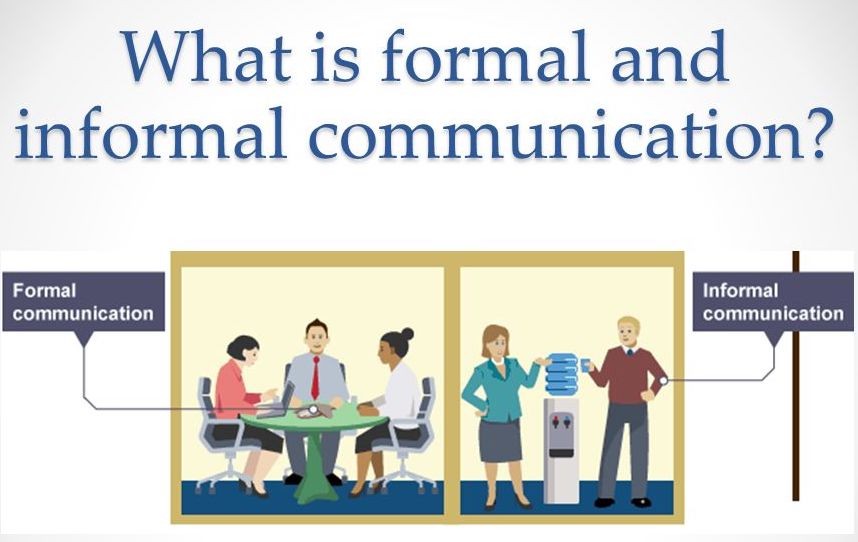 Formal and Informal Communication Formal and Informal Communication