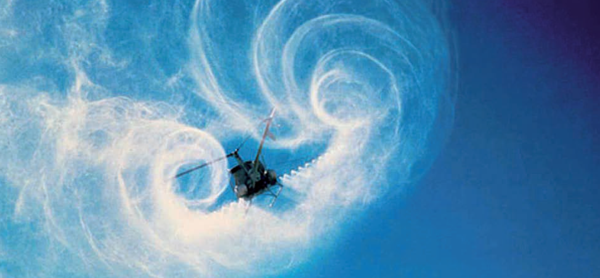 Wake vortices from helicopters - 
A dangerous but neglected phenomenon