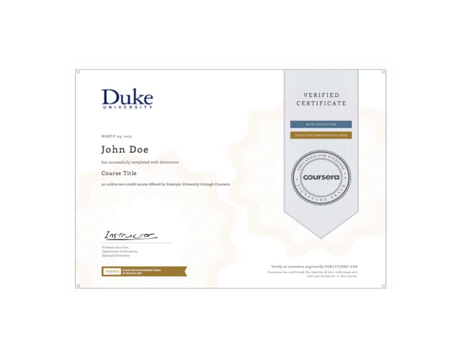 What is a Coursera Course Completion Certificate? What is a Coursera Course Completion Certificate?