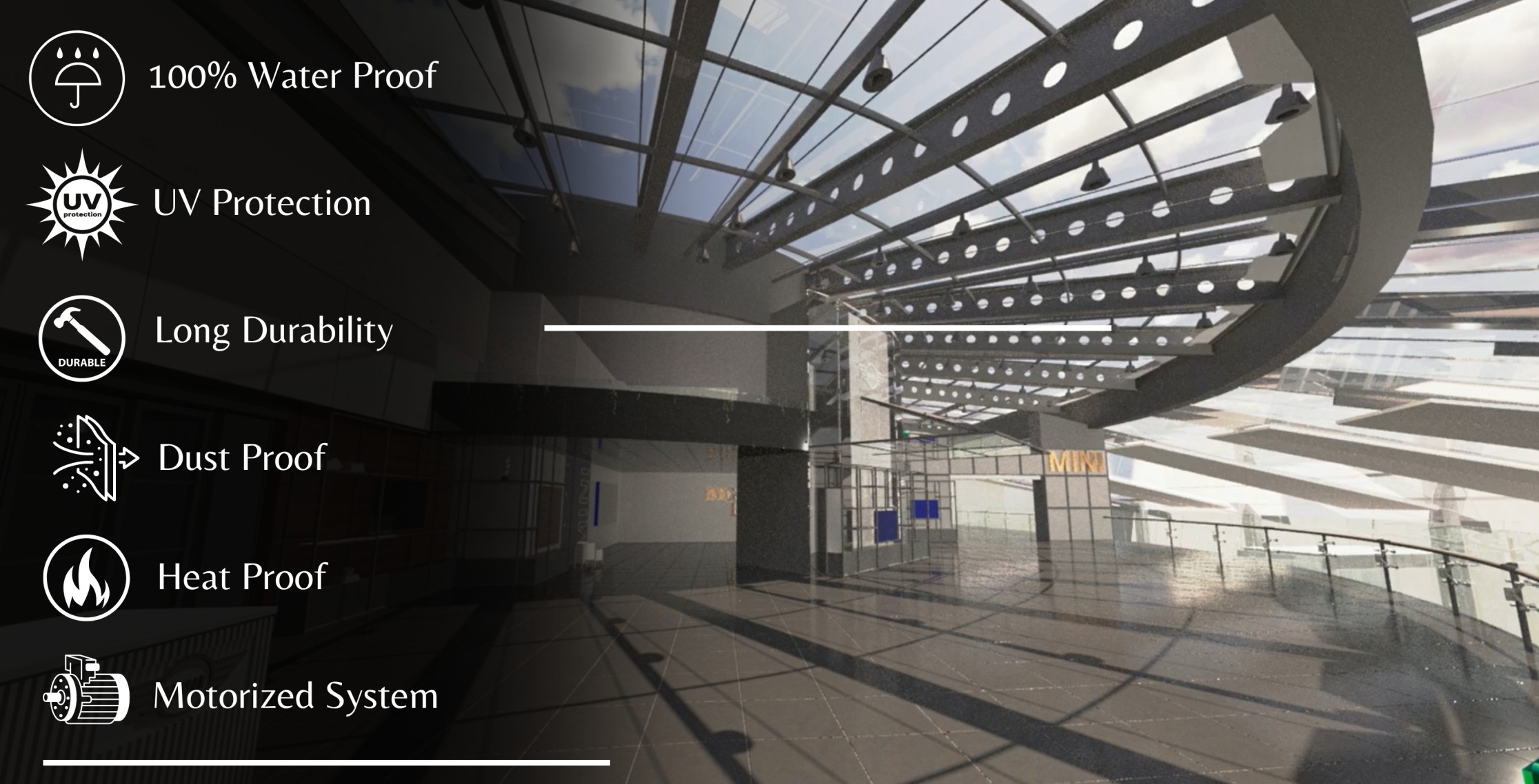Features of Curved Retractable Roof