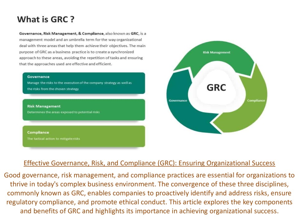Effective Governance, Risk, and Compliance (GRC): Ensuring ...