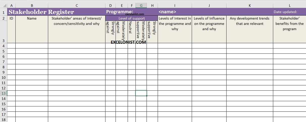 Excel Register Template Excel Register Template