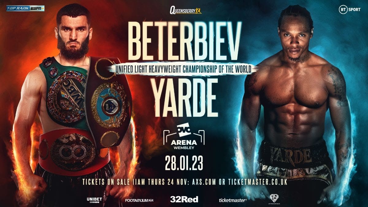 Beterbiev vs Yarde live, stream: watch the game for free