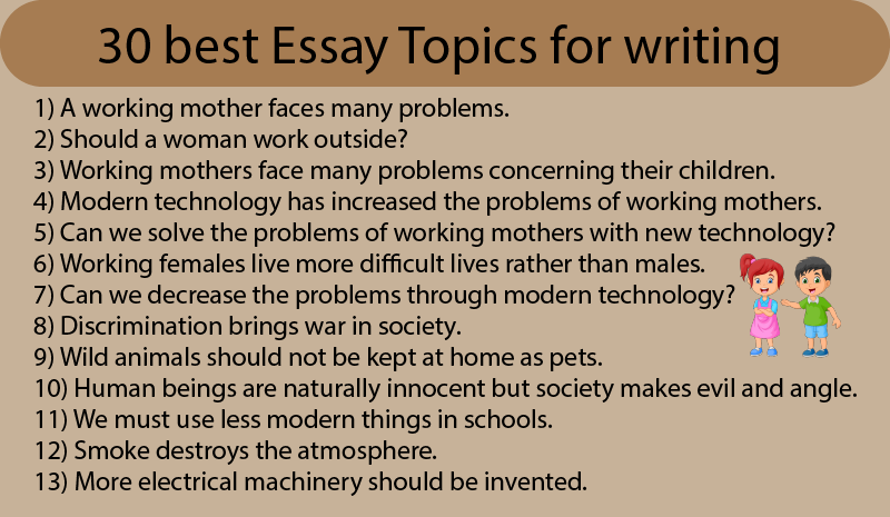 best topic for essay 2021