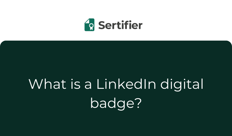 What is a LinkedIn digital badge?