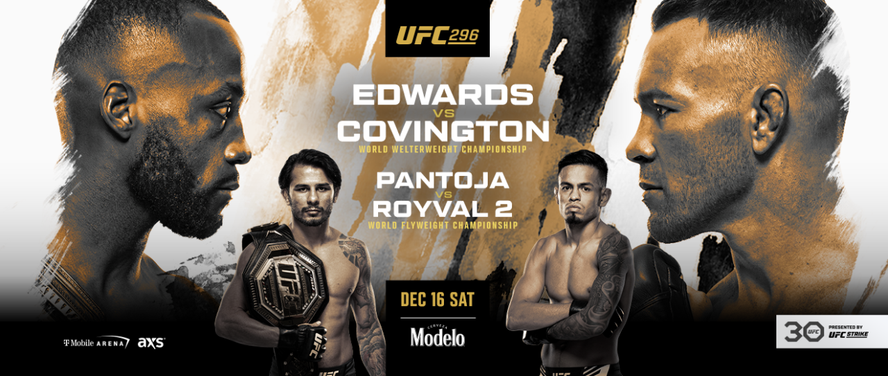 LIVE UFC 296: Edwards vs Covington Fight FREE STREAM Online TV Channel