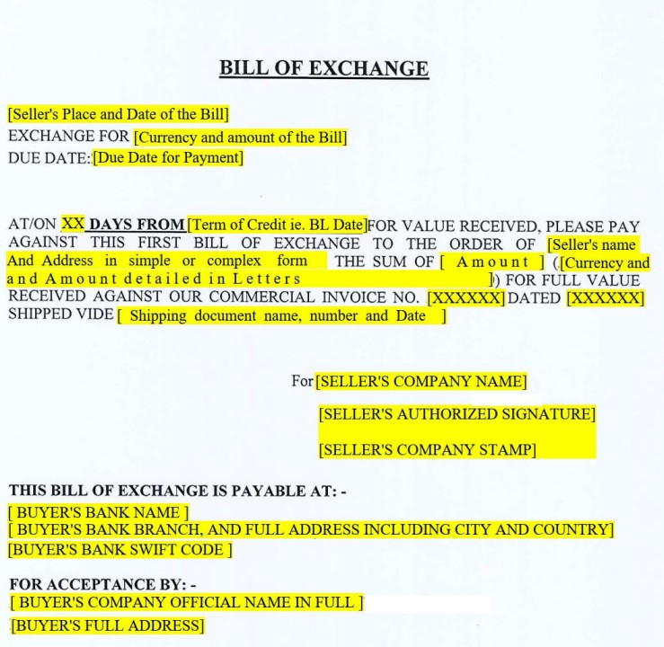 Meaning and Features of Bills of Exchange