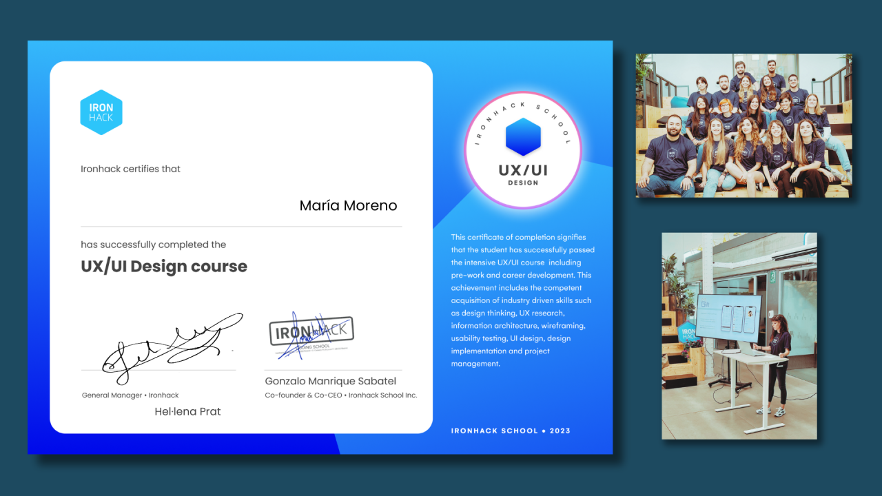 UX/UI Designer Certificate UX/UI Designer Certificate