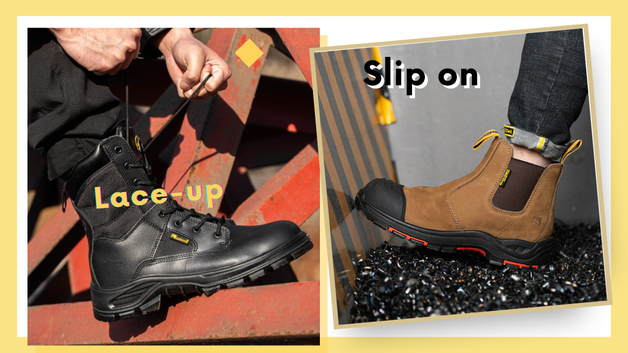 Which Work Boot Is More Comfortable? Lace-Up vs Slip-On