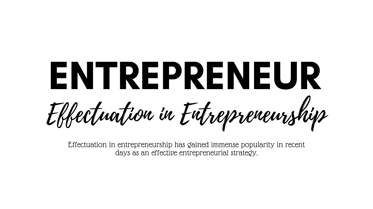 Powerful Guide Of Effectuation In Entrepreneurship (2024)!
