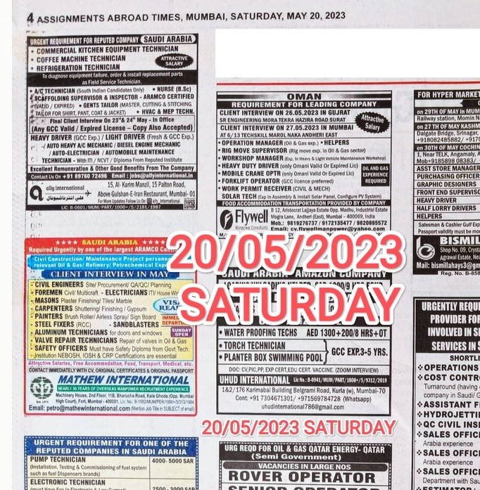 assignment abroad times 20 may 2023