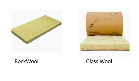 When using Rock Wool or Glass Wool, having a similar appearance, they make  such a difference