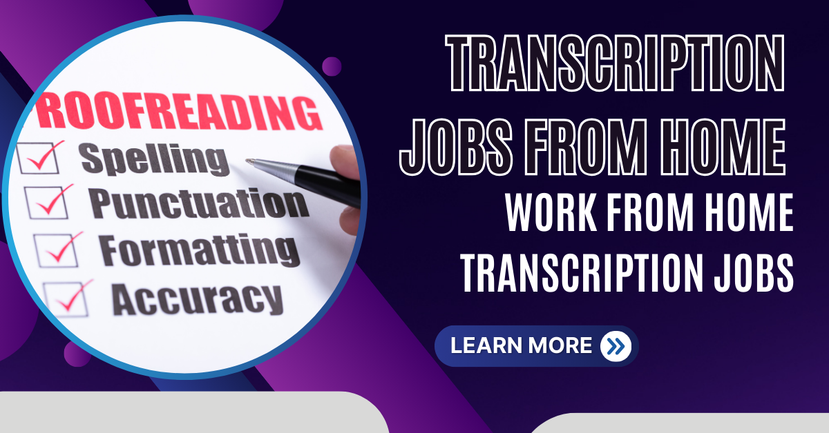 Transcription Jobs From Home Work