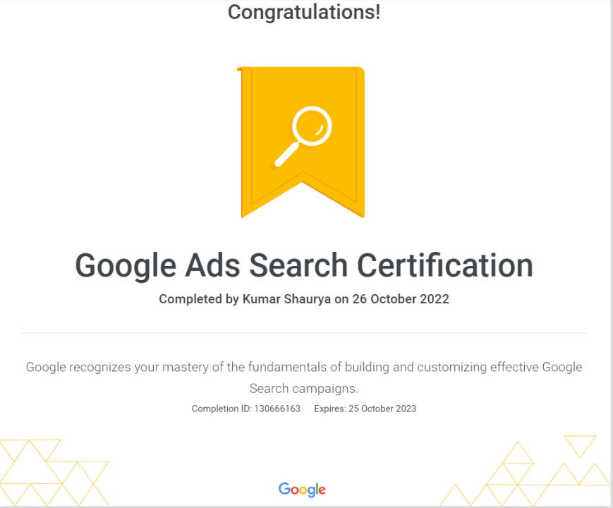 Google Ads Search Certification Google Ads Search Certification