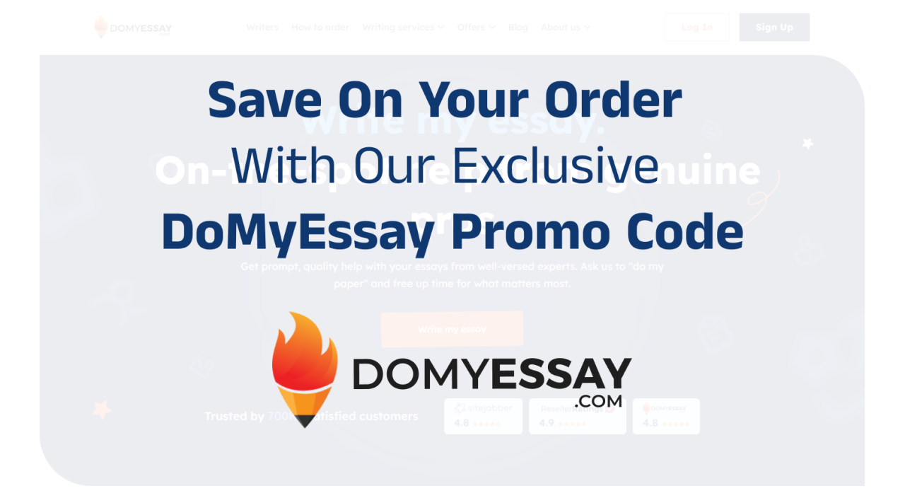 Save On Your Order With Our Exclusive DoMyEssay Promo Code