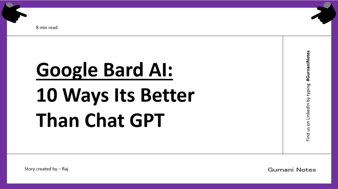 10 maneras en Google Bard Ai es mejor que chat GPT