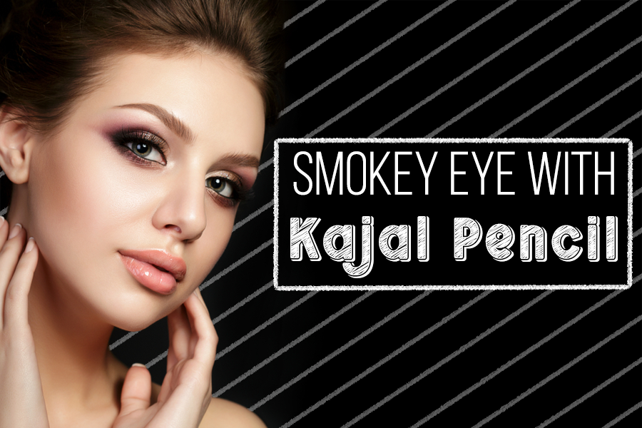 Smokey Eye Makeup With Kajal Pencil