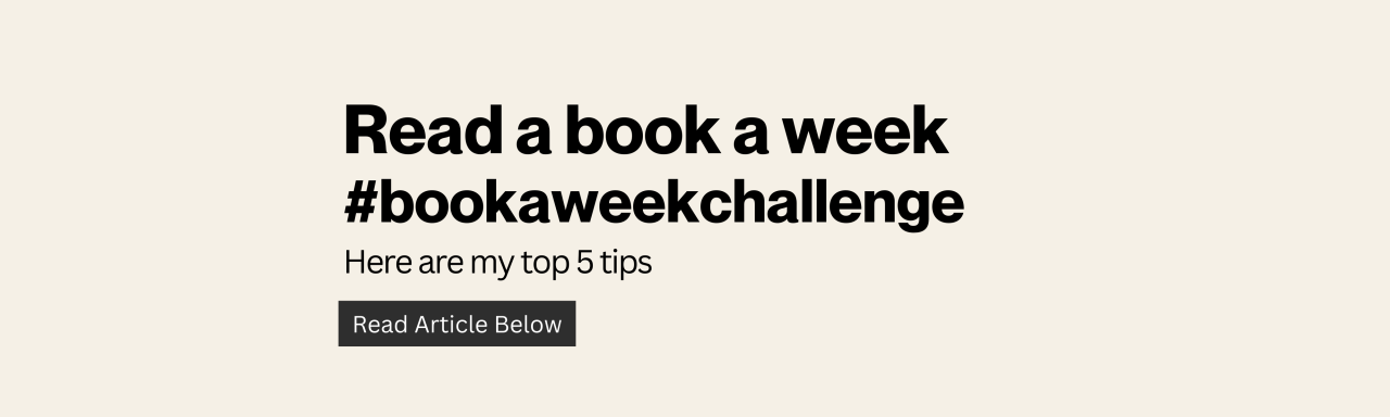 Read a book a week